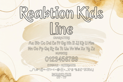 Reaktion Kids Fonts | Cute Kids Font Bundle | Playful Font Product Image 10