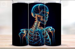 4 Neon Skeleton Tumbler Wrap Sublimations, 20 oz Product Image 4