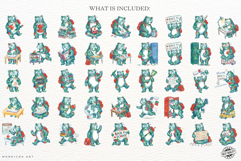 Back To School Teddy Bear Clipart Product Image 4