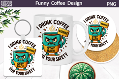 Funny Grumpy Coffee Cup Sarcastic Quote Product Image 1