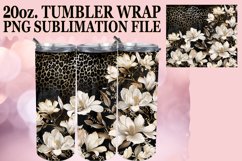 Dazzling Leopard Print Tumbler Wrap: Sublimation - 20oz Product Image 1