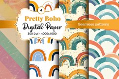Boho digital paper Seamless backgrounds Product Image 2