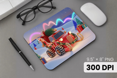 Winter Wonderland Snowflake PNG, Icy Tree Mouse Pad Design Product Image 1