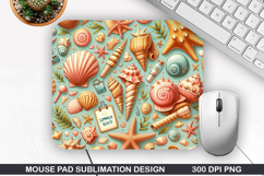 Mouse Pad Sublimation, Summer Mouse Pad PNG Design Product Image 1