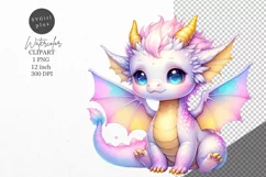 Dragon clipart, Fantasy clipart, Dragon sublimation Product Image 1