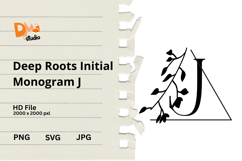 Deep Roots Initial Monogram Product Image 1