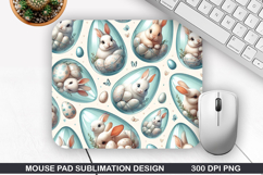 Easter Eggs Mouse Pad Sublimation, Easter Mouse Pad PNG Product Image 1
