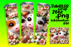 STYLISH 20oz Tumbler Template for Any Occasion , Sweet Anima Product Image 1