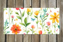 Spring Watercolor Flowers | 17 Mug Sublimation designs, PNG Product Image 10