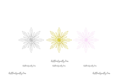 Pink Gold Silver Snowflakes PNG Set Product Image 9