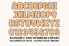 Fall Autumn Alphabet png clipart, fall autumn letters doodle Product Image 4