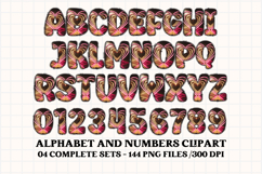 Valentine Alphabet Clip Art, valentines day letters doodle Product Image 4