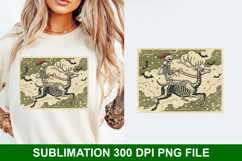 Christmas Skeleton Sublimation - Christmas PNG Design Product Image 1