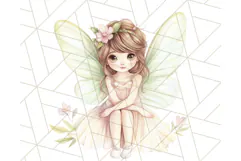 Pastel Fairies and Butterflies PNG, Spring Fantasy Clipart Product Image 2