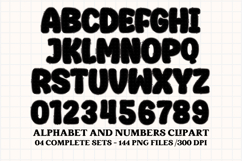 Happy Mouse Alphabet Clipart, happy mouse letters doodle Product Image 4