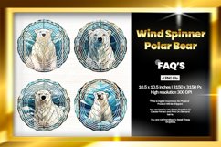 Polar Bear Wind Spinner Sublimation - 04 Variations Product Image 1