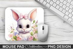 Easter Bunny Sublimation Mouse Pad PNG Design Product Image 1