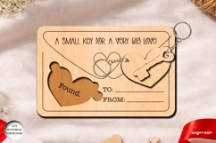 Valentine's Day Couple Keychains Laser Cut | Glowforge | SVG Product Image 1