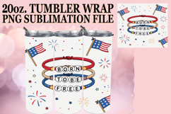 Vibrant dreams 20oz tumbler wrap, Patriotic Product Image 1