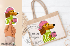 Funny Dachshund Dog PNG Coffee Lover Design Funny Pet Lover Product Image 4