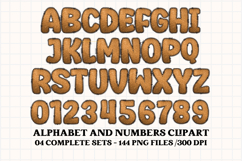 Christmas Alphabet png clipart, christmas letters doodle Product Image 4