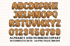 Christmas Alphabet png clipart, christmas letters doodle Product Image 4