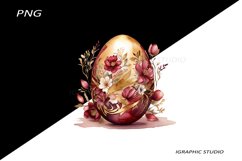 Easter Clipart, Easter Egg Clipart, Easter Bunny Png Product Image 1