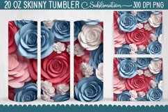 3D Rose Flowers Tumbler - 19 Designs Product Image 11