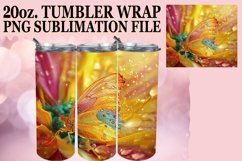 Shimmering Butterfly Tumbler Wrap PNG 20oz Product Image 1