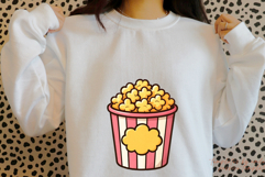 Popcorn Sublimation Sticker PNG | Digital Clipart Product Image 5