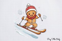Christmas Gingerbread Man Clipart PNG Product Image 1