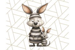 Cute Animals in Jail Clipart PNG, Funny Prisoner Critters Product Image 2