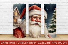 Christmas Santa Klaus| Christmas Tumbler Sublimation Product Image 1