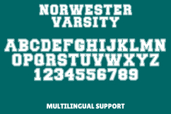 Norwester Varsity - Bold Athletic Block Font Product Image 9