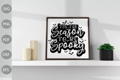 halloween Quote/ 'Tis the season to be Spooky SVG Design Product Image 2
