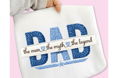 Father's Day PNG Bundle, Faux Yarn Dad PNG Bundle, Best Dad Product Image 5