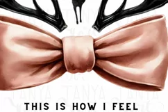 This is How I Feel Reindeer PNG, Cute Retro Coquette Product Image 5