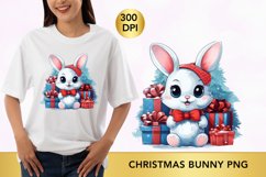 Christmas bunny Clipart, Christmas animal sublimation Product Image 1