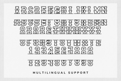 Norwester Stacked Monogram - Bold Varsity Block Font Product Image 9