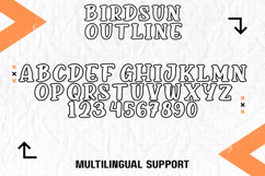 Birdsun Outline - Whimsical &amp; Playful Handwritten Font Product Image 9
