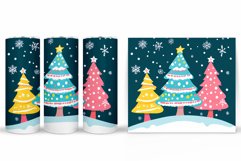 Christmas Tree Tumbler Sublimation. Christmas Tumbler Design Product Image 2