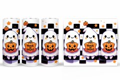 Cute Ghost Tumbler Sublimation. Ghost Halloween Tumbler Product Image 2