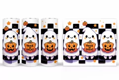 Cute Ghost Tumbler Sublimation. Ghost Halloween Tumbler Product Image 2