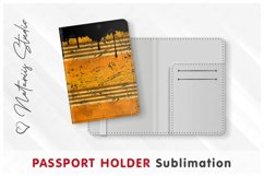 Oil Drum pattern - Passport Holder sublimation. Product Image 1
