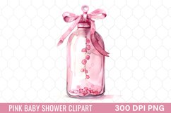 Pink Baby Shower Clipart Product Image 1