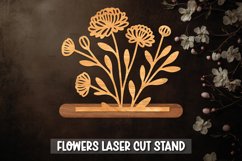 Flowers Laser Cut Stand, Mothers Day Gift Product Image 1