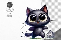 Cat Clipart, Funny kitten clipart, Cat clipart Product Image 1