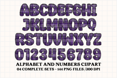 Halloween Alphabet png clipart, halloween letters doodle Product Image 4