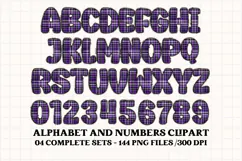 Halloween Alphabet png clipart, halloween letters doodle Product Image 4