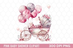 Pink Baby Shower Clipart Product Image 1